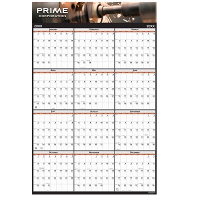 Vertical Laminated Double Sided Wall Planner (18" x 24")