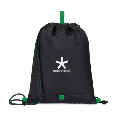 Repeat Recycled rPET Cinchpack - Kelly Green