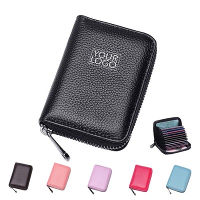 Leather RFID Blocking Card Holder