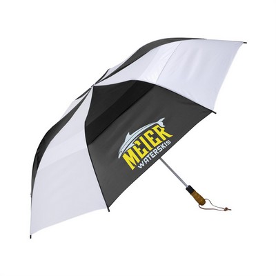 Shed Rain™ Windjammer® 58" Vented Wooden-Handled Auto-Open Jumbo Compact Umbrella