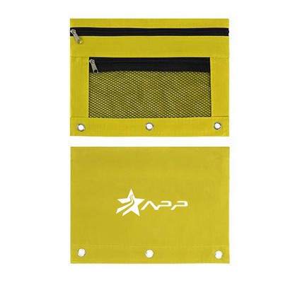 Binder Pencil Pouch w/Zipper