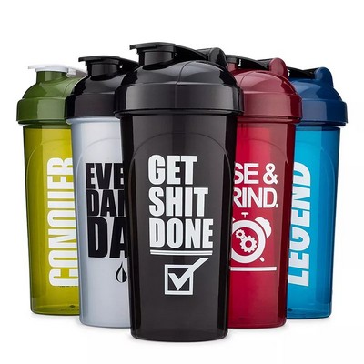 24 Oz. Plastic Shaker Bottle