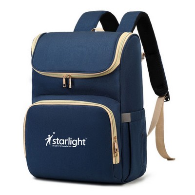 Large size Diaper Bag Backpack w/USB Charging Port