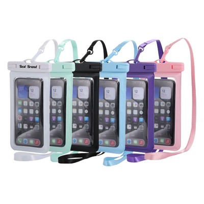 Waterproof Pool Cell Phone Pouch with Lanyard