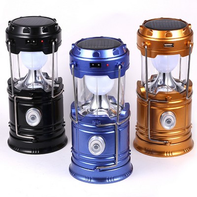 Collapsible Portable Solar Energy Camping Lantern