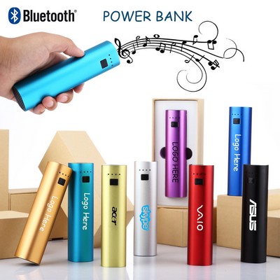 4000mah Power Bank with Bluetooth Speaker and LED Light