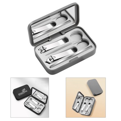 4-Piece Manicure Set with Mirror