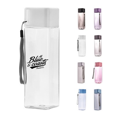 16 Oz Plastic Water Bottle with Rope