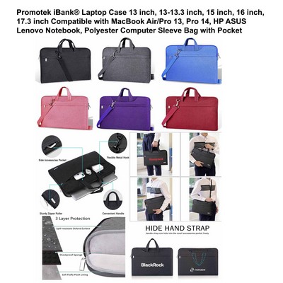 iBank ® Laptop Sleeve Case 17" Water-resistant Protective Fabric Bag