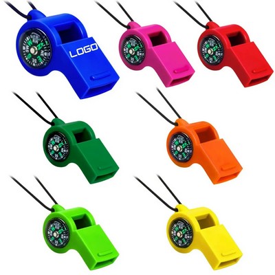 Survival Whistle and Compass