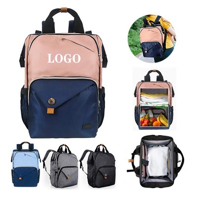 Oxford Fabric Laptop Backpack with Padded Compartment