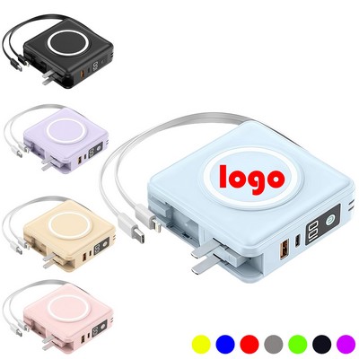 10,000mAh Wireless Portable Charger with AC Wall Plug