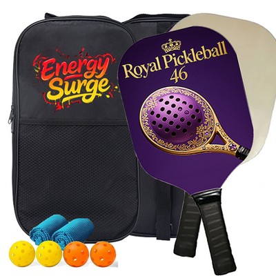 Wooden Pickleball Paddle Set-6pc