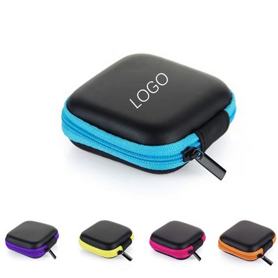 Square EVA Earphone Storage Case