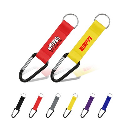 3/4" Dye Sublimation Pocket Lanyard W/Carabiner & Keyring