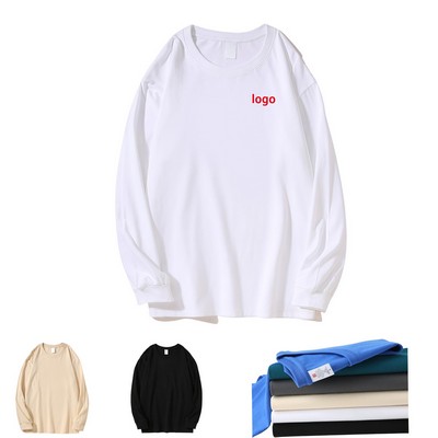 Men's 100% Cotton Long Sleeve T-Shirt