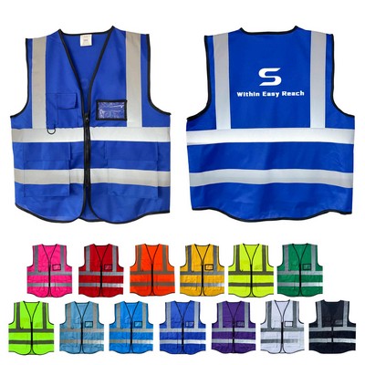 US Size S to 4XL Reflective Vest