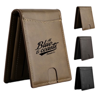 Secure Wallet with RFID Protection and Metal Clip