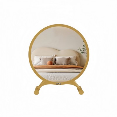 Large LED Lighted Vanity Mirror for Bedroom and Dorm Use