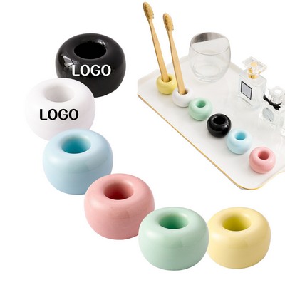 Mini Ceramics Handmade Toothbrush Holder Stand