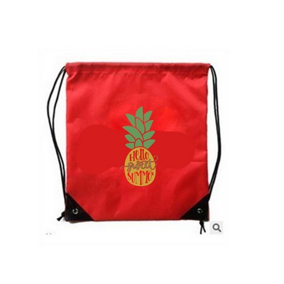 Drawstring Backpacks w/ 2 Color Imprint