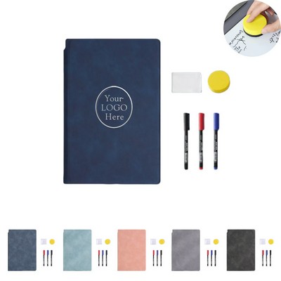 Reusable A5 Dry Erase Whiteboard Notebook Set