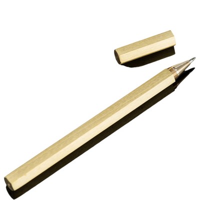 Hexagon Brass Signature Pen