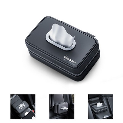 Car Waterproof Leather Tissue Box