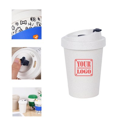 Eco-Friendly 12oz Bamboo Fiber Coffee Cup