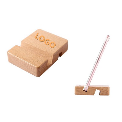 Wooden Desktop Cell Phone Stand