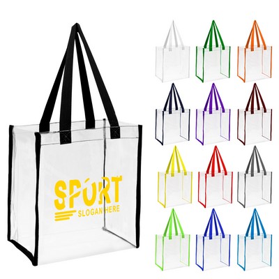 Clear Stadium Tote Bag (Ocean)