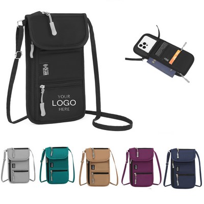 Travel Neck Wallet With Rfid Blocking