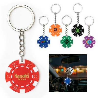 Fortuna Poker Chip Keychain