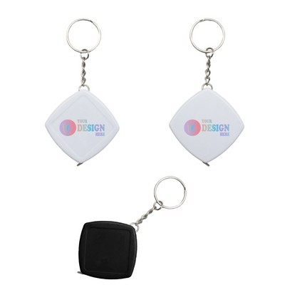 Square Tape Measure Keychain 79"