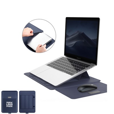 Foldable Stand Laptop Sleeve Bag w/ Mouse Pad