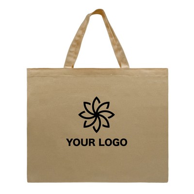 Natural Canvas Flat Tote