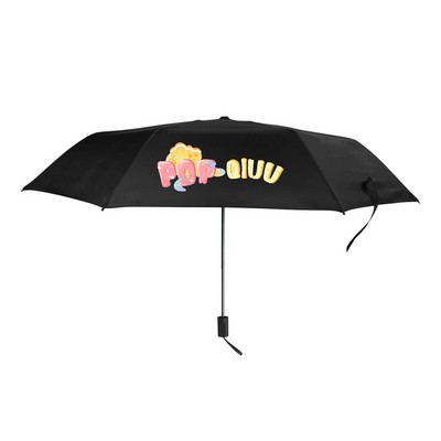 43" Arc Manual Folding Travel Umbrella
