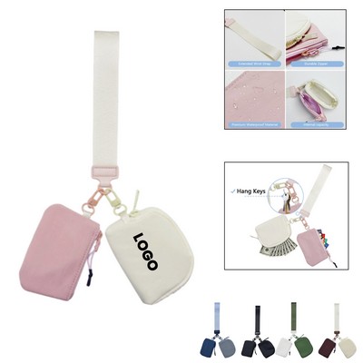 Portable Dual-Pocket Card Key Wallet