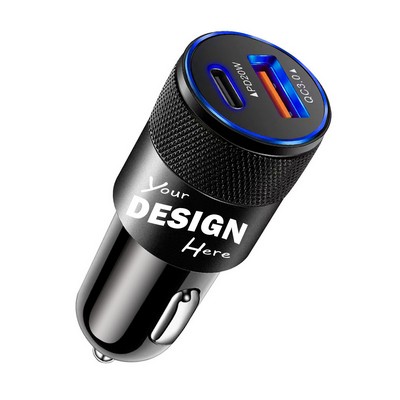 Dual Port PD Fast Car Charger