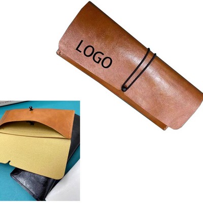 PU Leather Eyeglass Case With Strap