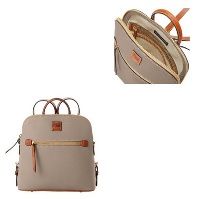 Dooney & Bourke Taupe Brown Pebble Grain Backpack