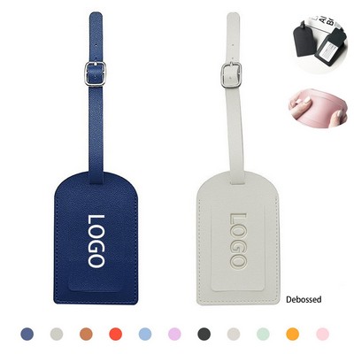 PU Leather Luggage Label Suitcase ID Tag