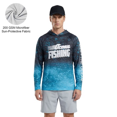 Unisex Sublimation SolarProtec Performance Long Shirt Hoodie
