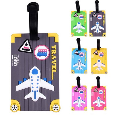 Cartoon Silicone Luggage Tag Protector