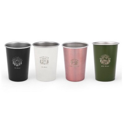 Stainless Steel Laser Engraved Tumbler 11oz.