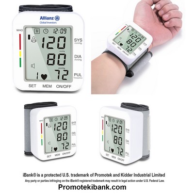 iBank ® Wrist Blood Pressure Monitor, Pulse/ Heart Rate
