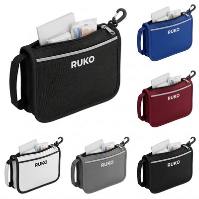 Essential First Aid Safety Kit with Emergency Manual and Medical Supplies