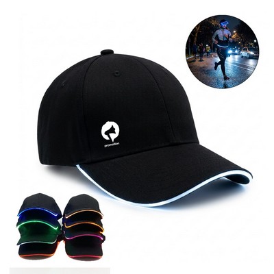 Led Light Up Cap W/ Illuminated Brim