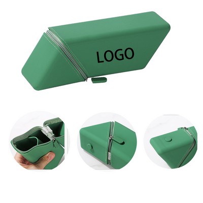 Custom Flexible Silicone Large Capacity Telescopic Stand Up Pen Holder