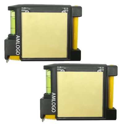 4-in-1 Tape Measure with Notepad and Level